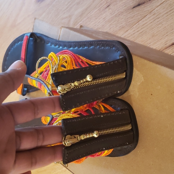 Handmade Beaded Sandals - Picture 3 of 4